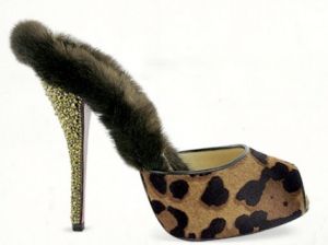 Animal prints fashion - myLusciousLife.com - Christian Louboutin fur crystal and leopard mule.jpg